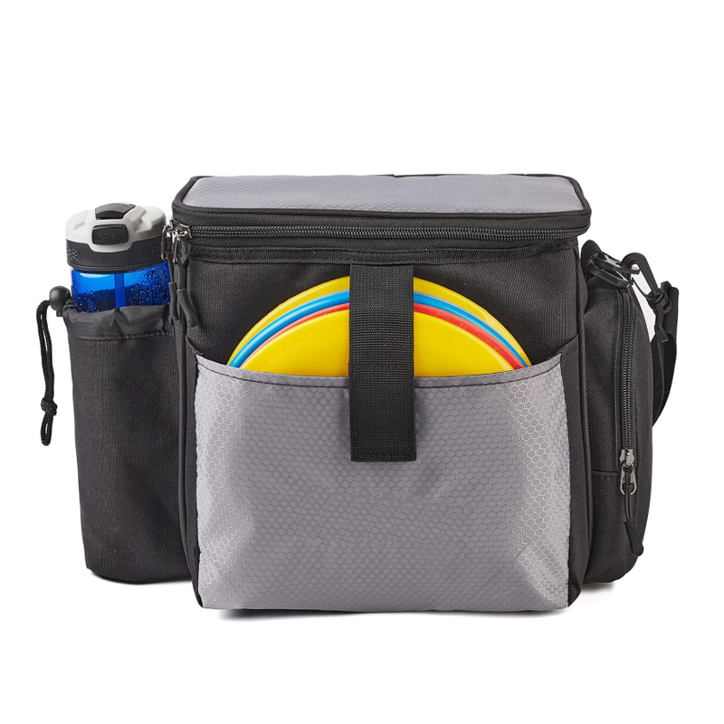  Disc Golf Bag, Disc Golf Starter Bag with Removable Padded Dividers, Lightweight and Water-resistant Fits Up to 13+ Discs, Great for Disc Golf Sports Beginners