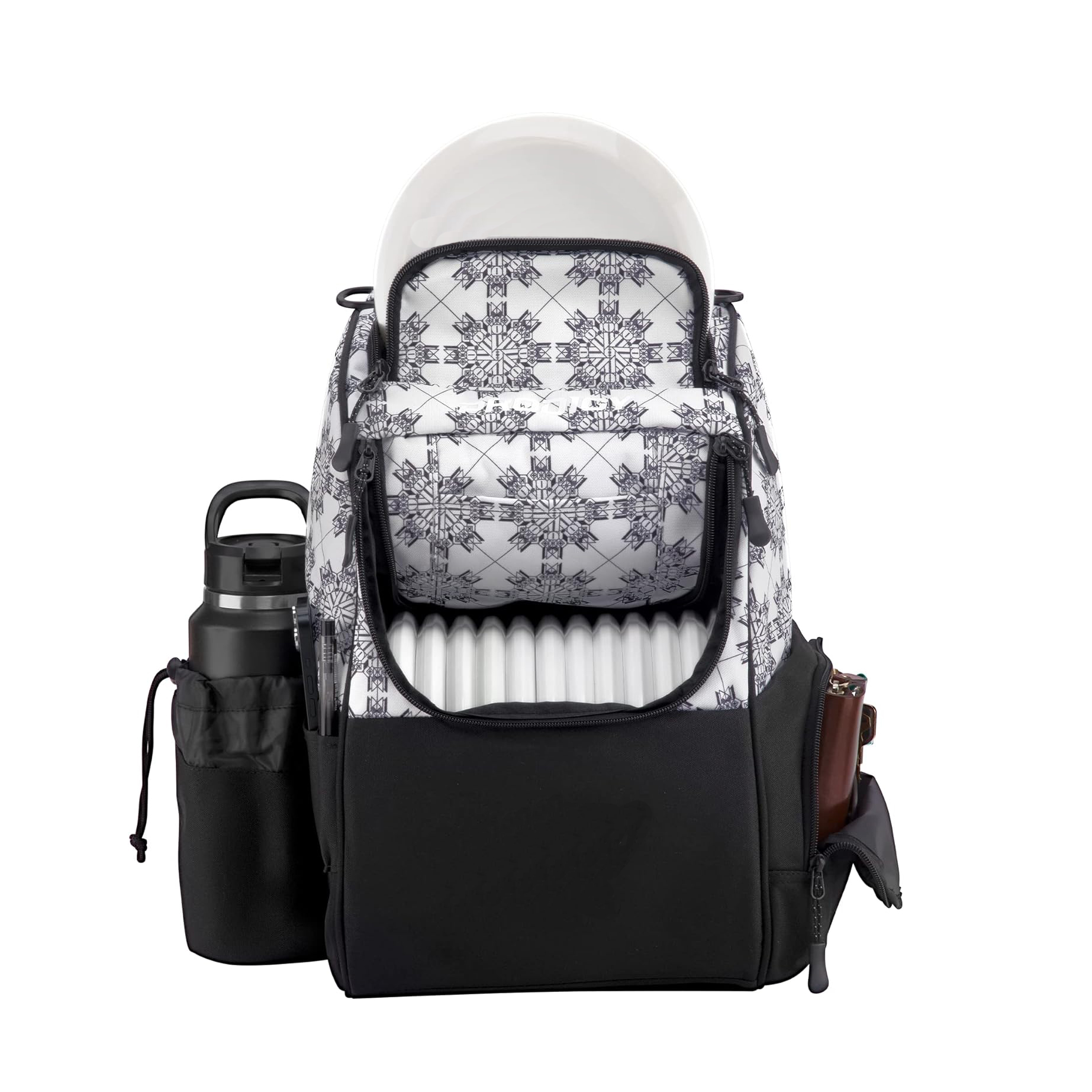  Disc Ascent Disc Golf Backpack Beginner Frisbee Disc Golf Bag with 18+ Disc Capacity Disc Golf Bags for Beginners Lightweight Disc Golf Starter Bag | Essential Disc Golf Accessories