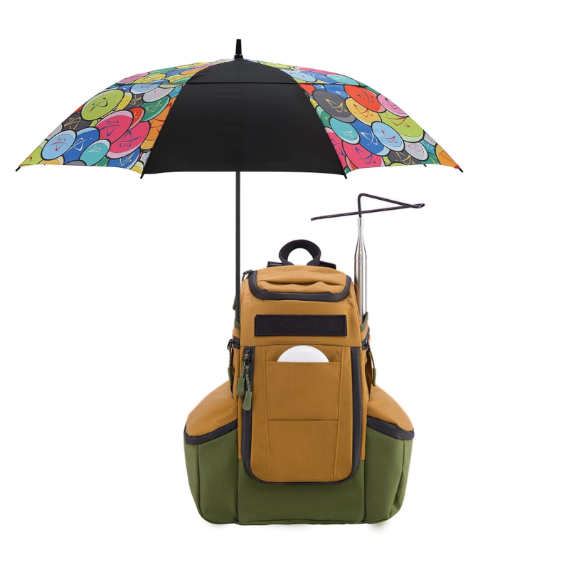 Disc Apex Disc Backpack | Disc Golf Backpack | Store Up to 20+ Discs | Insulated Cooler Pocket | Disc Golf Bags with Umbrella Sleeve | Safety Pouches for Wallets or Keys Cordura Nylon Material