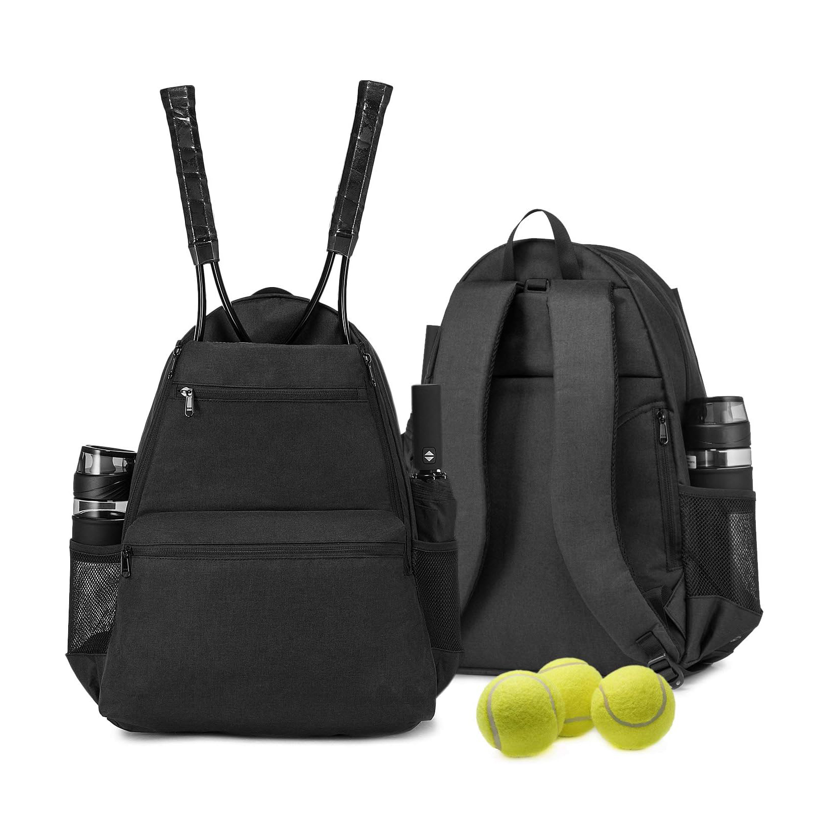 Sport Backpack bag Tennis Backpack . Contains Padded & Adjustable Straps Two Exterior Water Bottle Pockets