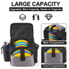  Disc Golf Bag, Disc Golf Starter Bag with Removable Padded Dividers, Lightweight and Water-resistant Fits Up to 13+ Discs, Great for Disc Golf Sports Beginners