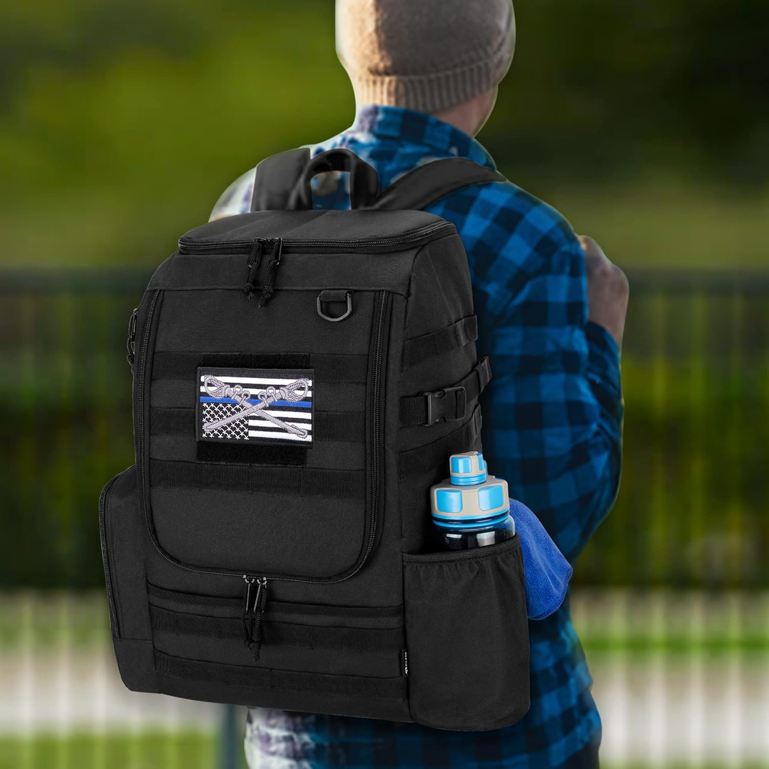 Disc Apex Disc Backpack | Disc Golf Backpack | Store Up to 20+ Discs | Insulated Cooler Pocket | Disc Golf Bags with Umbrella Sleeve | Safety Pouches for Wallets or Keys Cordura Nylon Material