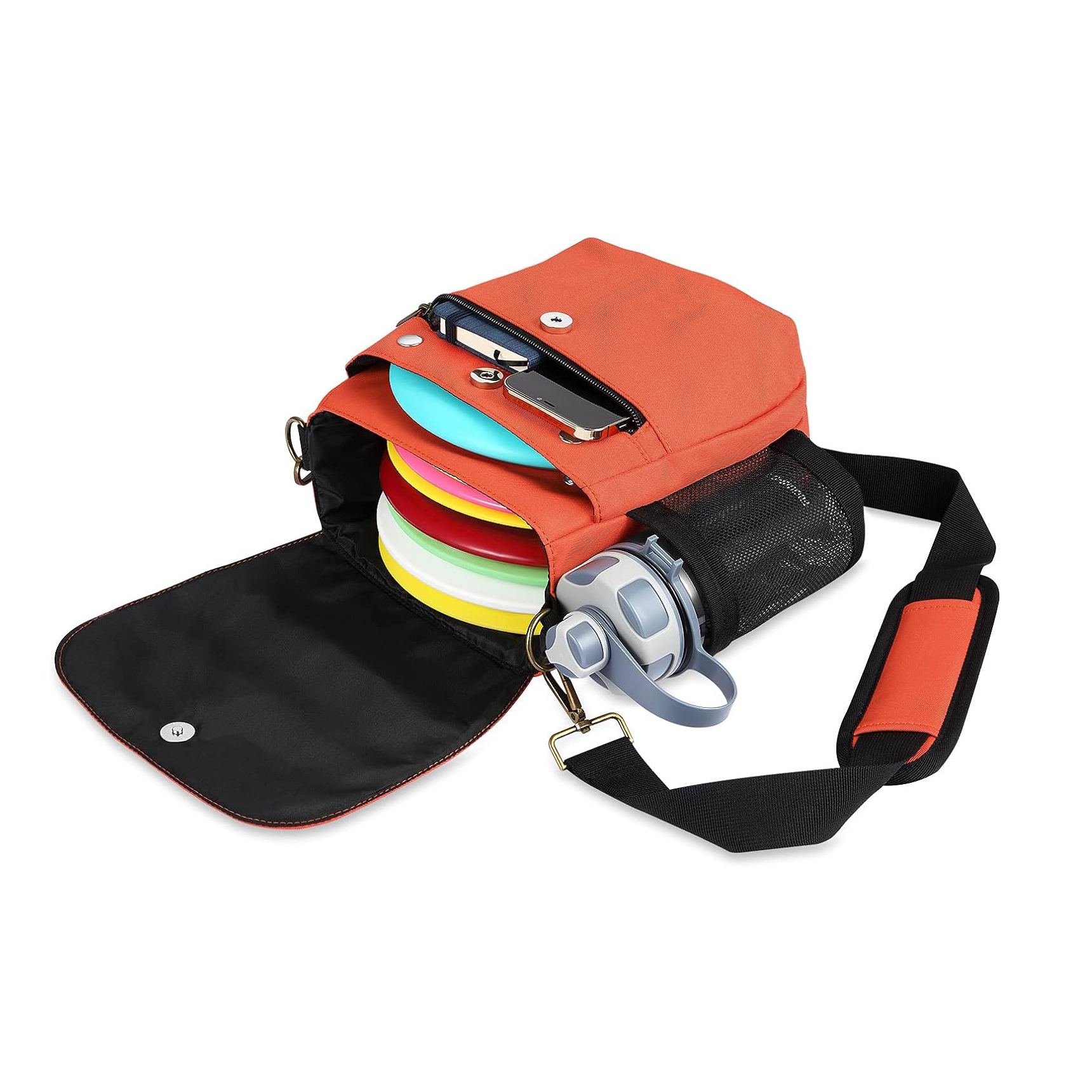 Disc Apex Disc Backpack | Disc Golf Backpack | Store Up to 8+ Discs | Insulated Cooler Pocket | Disc Golf Bags with Umbrella Sleeve | Safety Pouches for Wallets or Keys Cordura Nylon Material