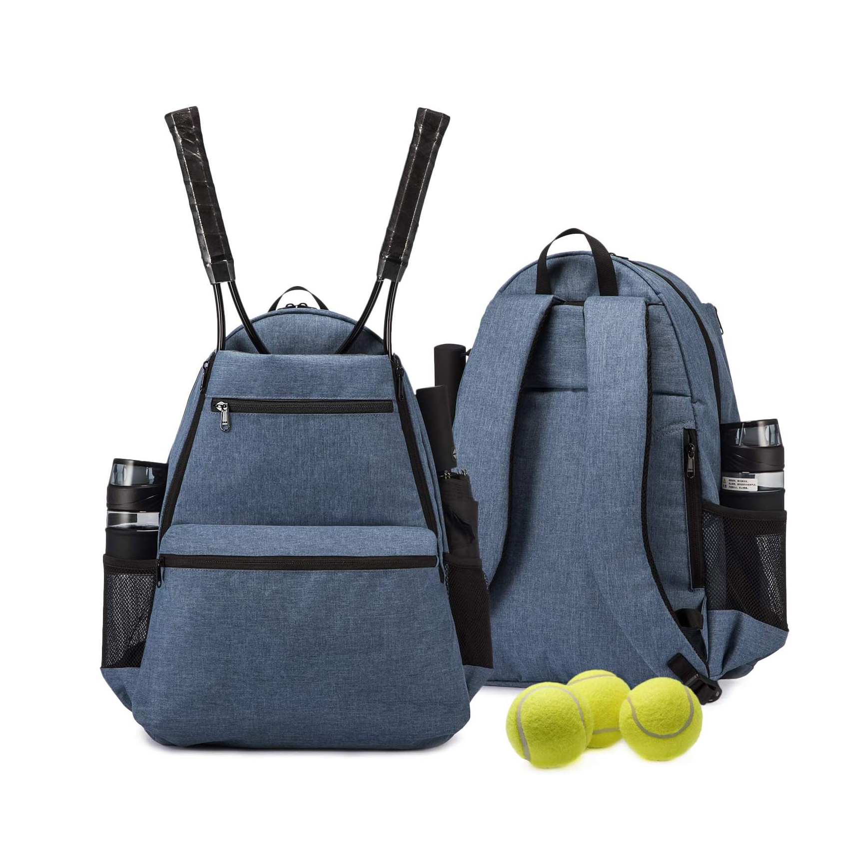 Sport Backpack bag Tennis Backpack . Contains Padded & Adjustable Straps Two Exterior Water Bottle Pockets