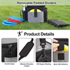  Disc Golf Bag, Disc Golf Starter Bag with Removable Padded Dividers, Lightweight and Water-resistant Fits Up to 13+ Discs, Great for Disc Golf Sports Beginners