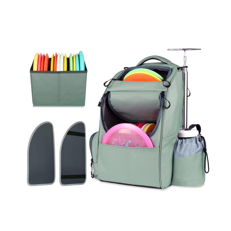 Disc Golf Bag, Durable Disc Golf Backpack, Lightweight Disc Golf Bag with Two Sidewall Supports and Dividers Design Introductory Disc Golf Bag for Beginners and Casual Disc Golf Rounds