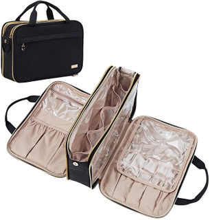  Cosmatic Bag Water-resistant Makeup Cosmetic Bag Travel Toiletry Organizer Folderbale Bag