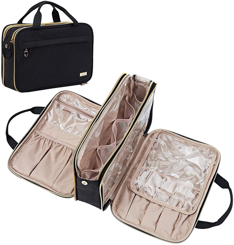  Cosmatic Bag Water-resistant Makeup Cosmetic Bag Travel Toiletry Organizer Folderbale Bag