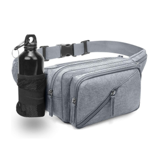 Fanny Pack Waterproof Waist Bag Pack Men Women Hip Bum Bag With Water Bottle Holder Adjustable Strap Suitable For Outdoors Workout Traveling Hiking Cycling Walking Pouch Bag