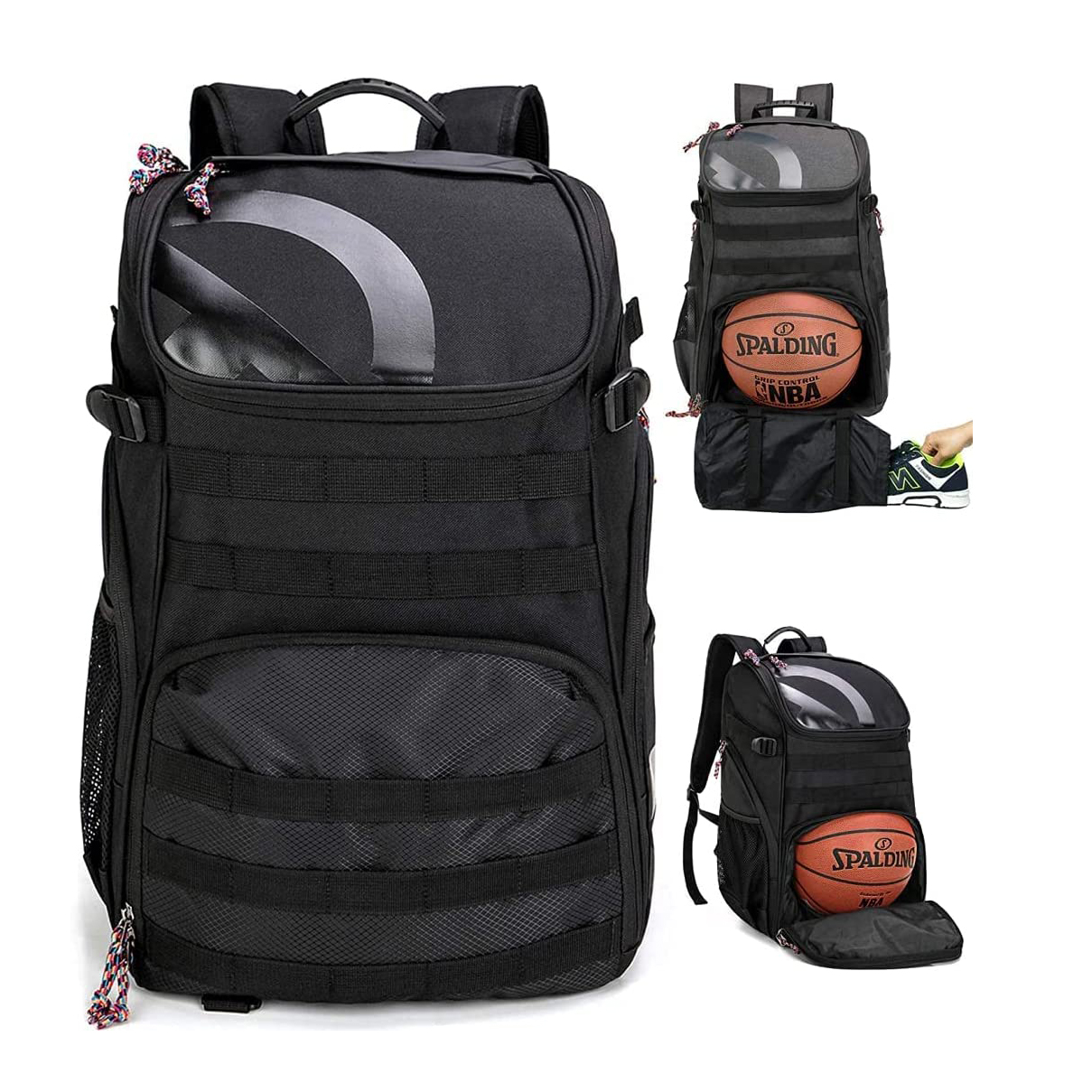 Basketball Backpack for Men Soccer Bag with BallCompartment & Shoe Compartment for Basketball, Soccer,Volleyball Training