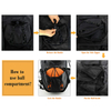 GYM Basketball Backpack for Men Soccer Bag with BallCompartment & Shoe Compartment for Basketball, Soccer,Volleyball Training