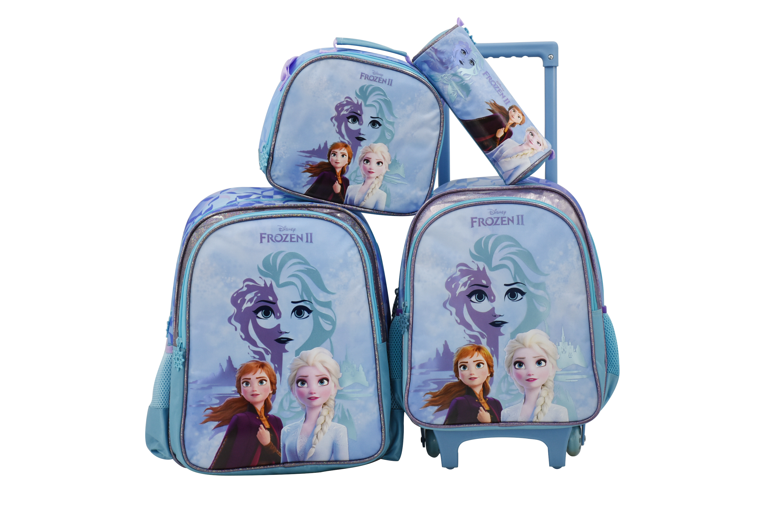 Fashion school trolley book bag children kids trolley rucksack school backpack bags for girls boys with wheels