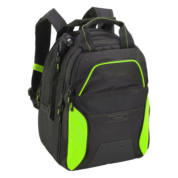Custom Multifunctional Lightweight Heavy Duty Electrician Tool Shoulder Bag Storage Backpack Tool Bag 