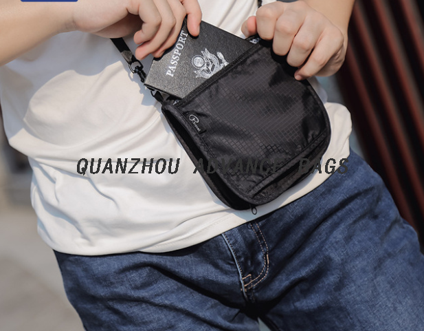 2021 Hot Sale RFID Fashionable Passport Waist Bag Phone Polyester Sport Running Outdoor Fanny Travel For Men and Women