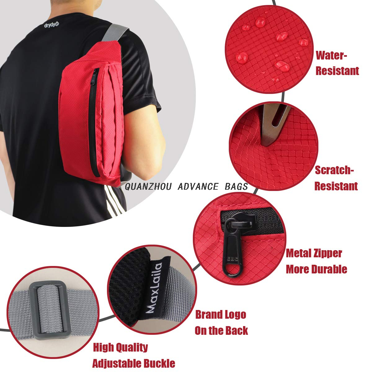  promotion Outdoor Sports Running Hiking Custom Logo Simple Men Women Casual Waist Bag Fanny Pack