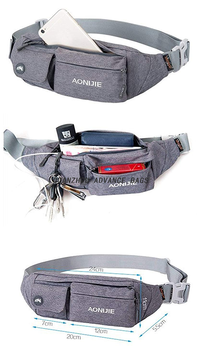 Wholesale promotion Fashion waterproof Outdoor Sport Running Waist Bag Custom Logo Simple Men Women Casual Waist Bag Fanny Pack