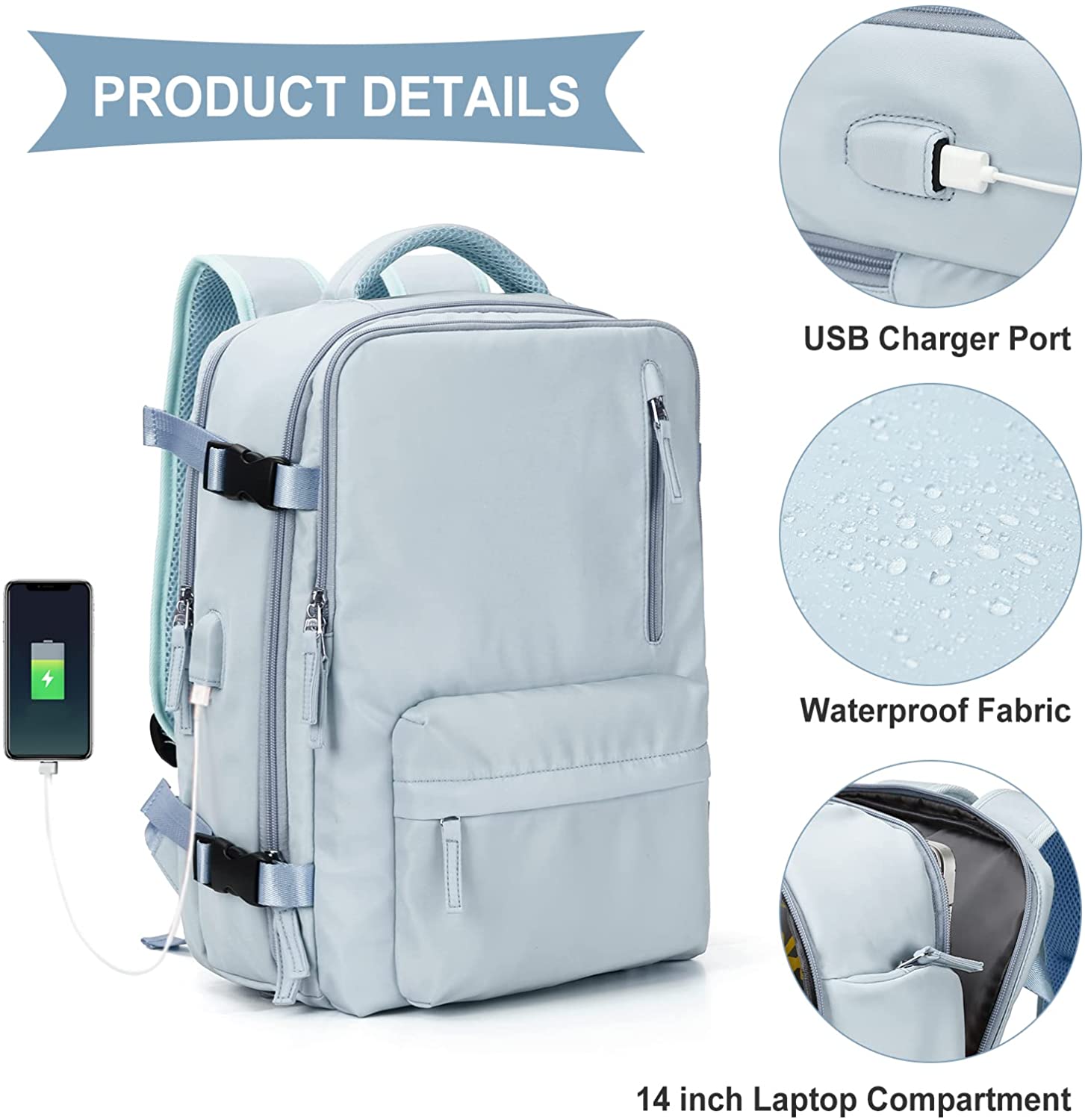 College Backpack Business School Outdoor Travel Daypack Laptop Backpack Large Travel Backpack Women Carry On Backpack,HikingBackpack Waterproof Outdoor Sports Rucksack CasualDaypack School Bag Fit