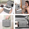 Factory OEM Design Promotional Gray Daily Mackup Waterproof Tote Men Toiletry Bag Pouch Cosmetic Bag