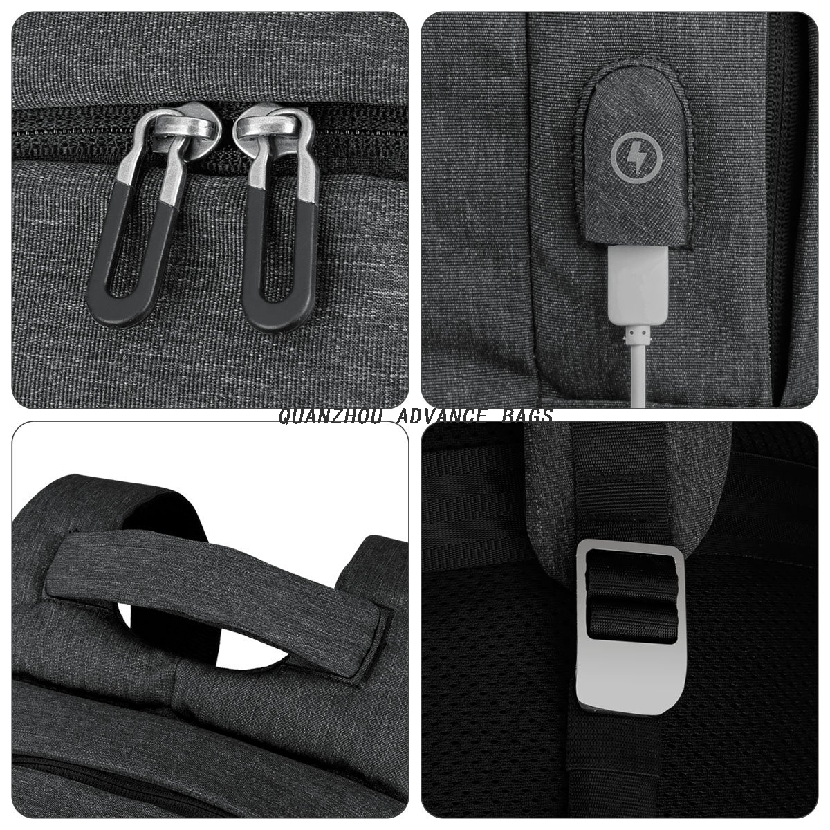 Business USB Charginig Travel business and leisure backpack Daypack Laptop Backpack College Waterproof Backpack 