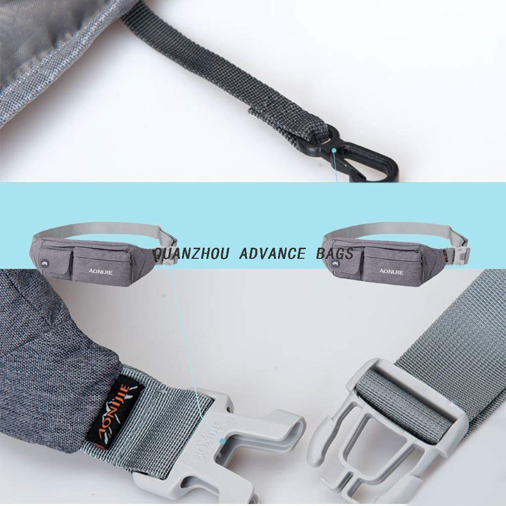 Wholesale promotion Fashion waterproof Outdoor Sport Running Waist Bag Custom Logo Simple Men Women Casual Waist Bag Fanny Pack
