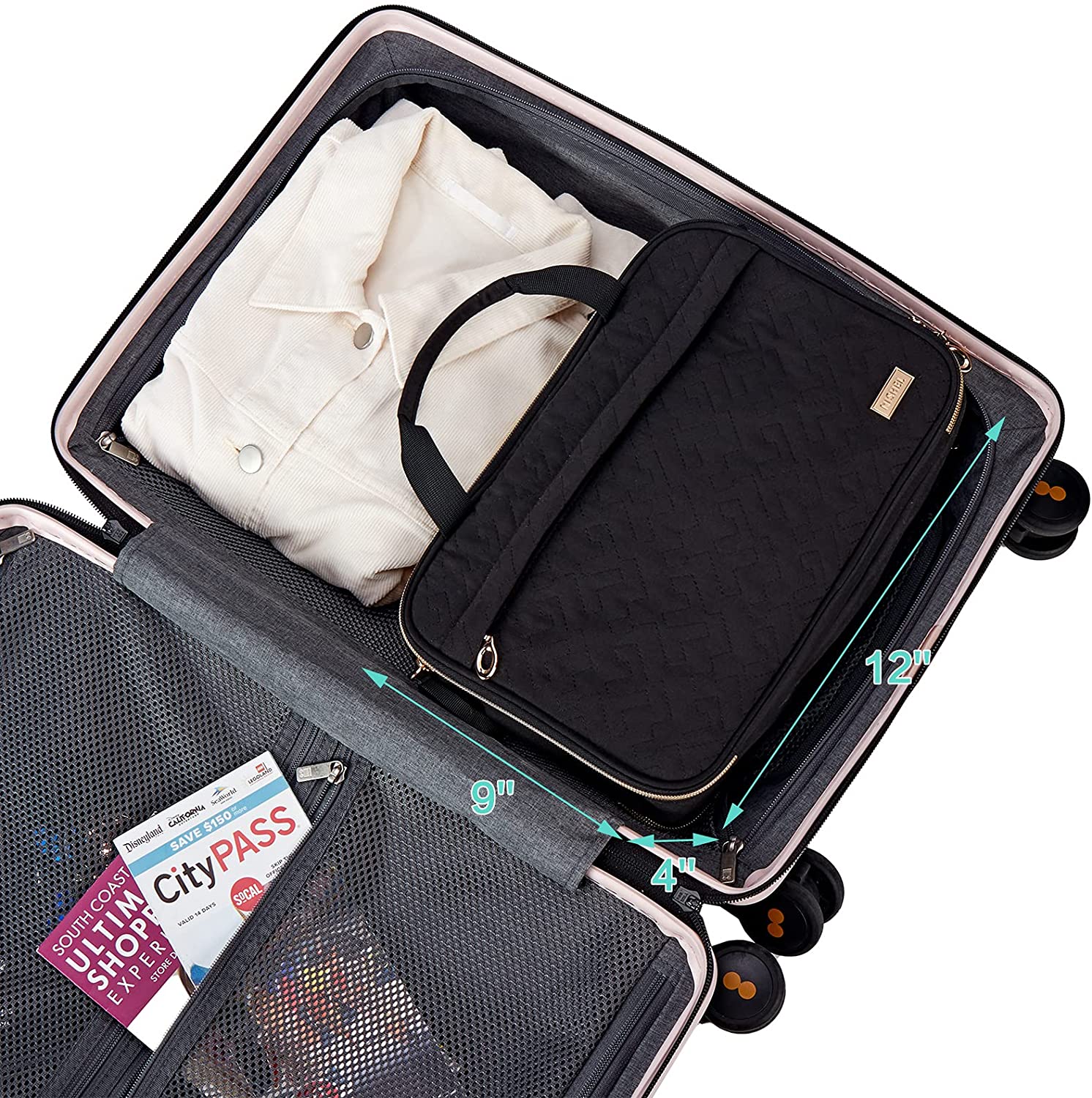  Cosmatic Bag Water-resistant Makeup Cosmetic Bag Travel Toiletry Organizer Folderbale Bag