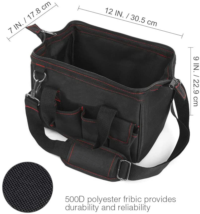 Custom Multifunctional Lightweight Heavy Duty Electrician Tool Shoulder Bag Storage Bag 