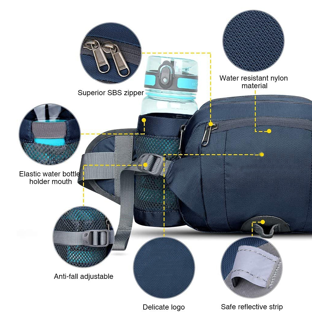 High Quality Colorful Outdoor Sport Running Bicycle Waist Bag Custom Logo Simple Men Women Casual Waist Bag Fanny Pack