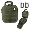 Tactical First Aid Pouch, EMT Pouches Rip-Away Military IFAK Medical Bag Outdoor Emergency Survival Kit Quick Release Design Include Red Cross Patch