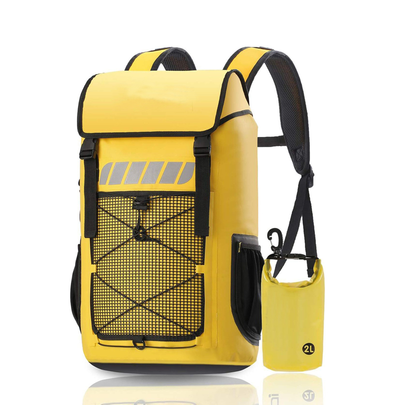 2024 Supply Meanhigh Dry Bag Waterproof Backpack for Men & Women, 25L, Medium/Large, Rolltop, for Surfing, Kayaking, Diving, Hiking, Motorcycle +Floating, Lightweight, Water Bottle Pockets