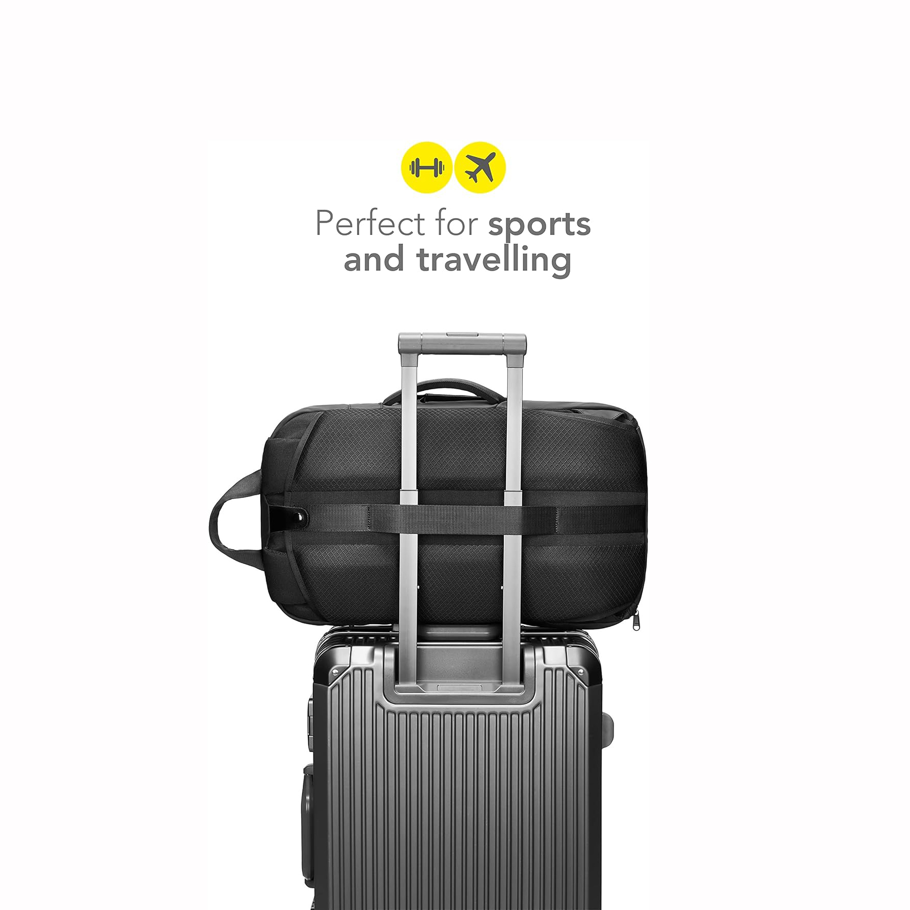 Laptop Backpack Convertible Gym Bag Backpack for Men & Women Travel Backpack with Laptop & Shoe Compartment-CarryOn Duffle Bag for Gym, Work, Sports (35L)