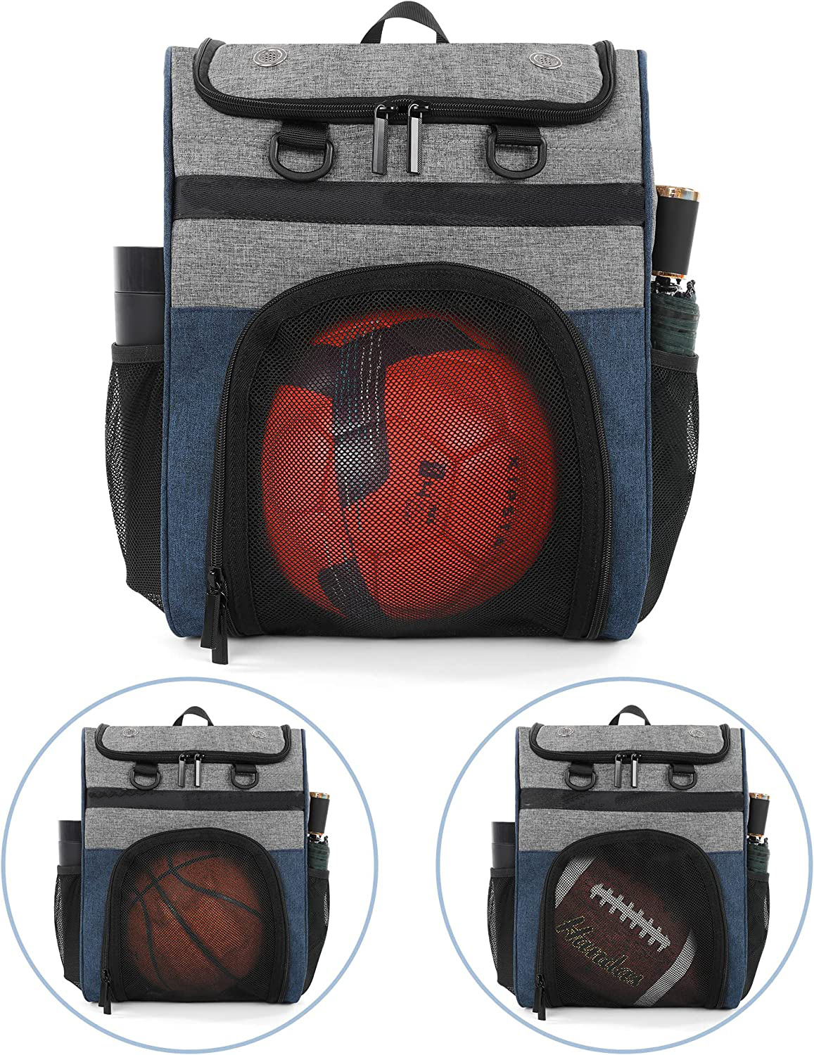 GYM Basketball Backpack for Men Soccer Bag with BallCompartment & Shoe Compartment for Basketball, Soccer,Volleyball Training