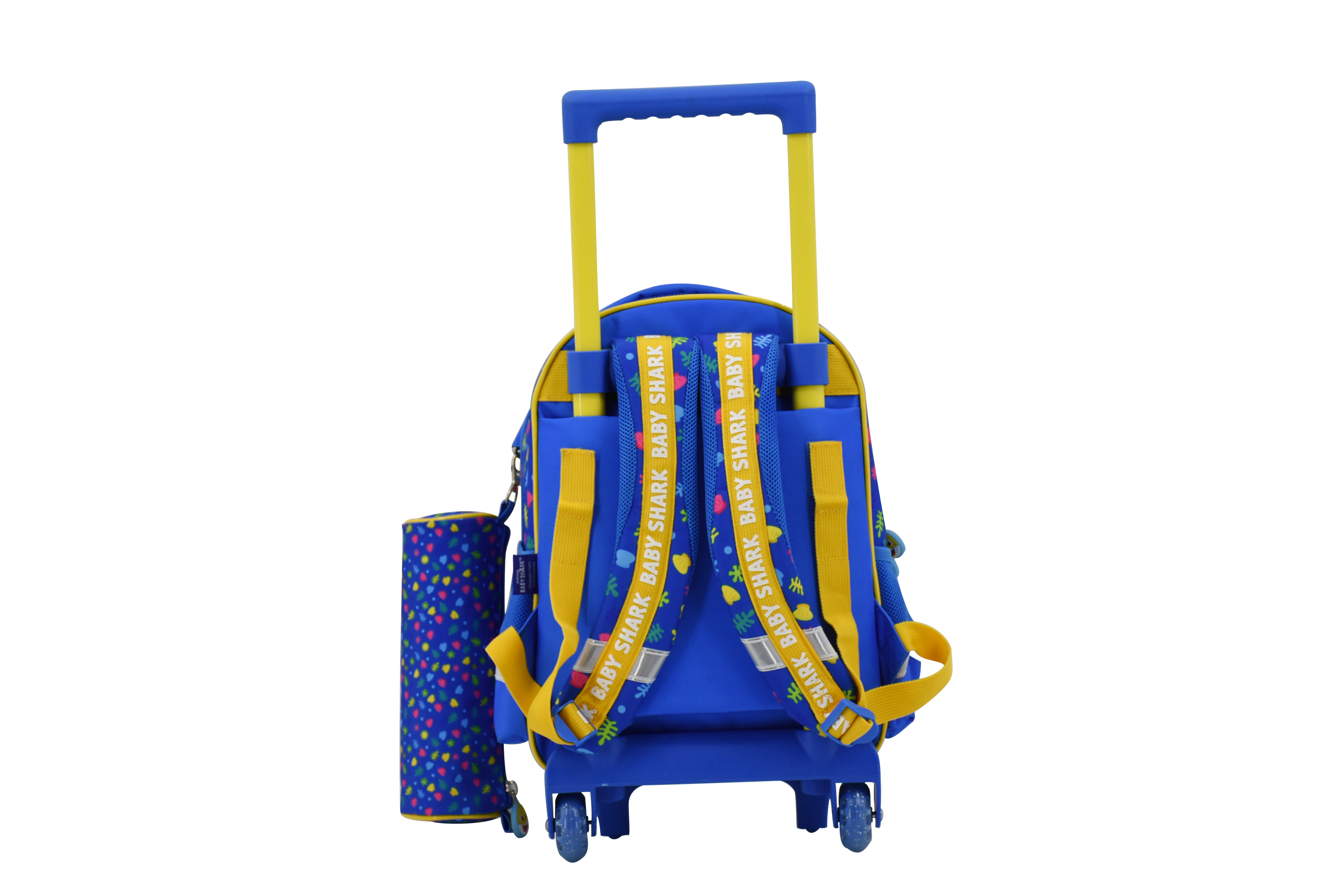 Fashion school trolley book bag children kids trolley rucksack school backpack bags for boys with wheels