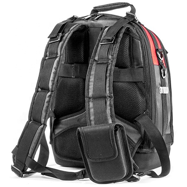 Custom Multifunctional Lightweight Heavy Duty Electrician Tool Shoulder Bag Storage Bag 
