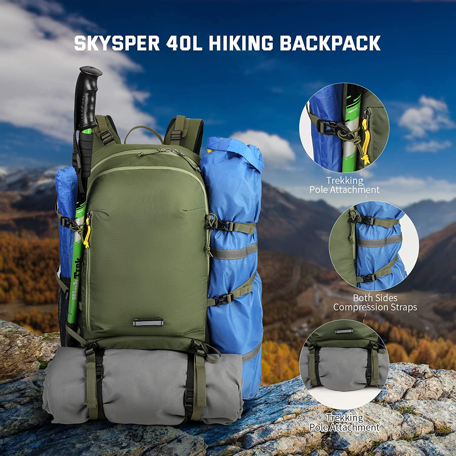 Multifunctional Factory Wholesale Outdoor Sport Lightweight Backpacks Camping Hiking Knapsack Backpack