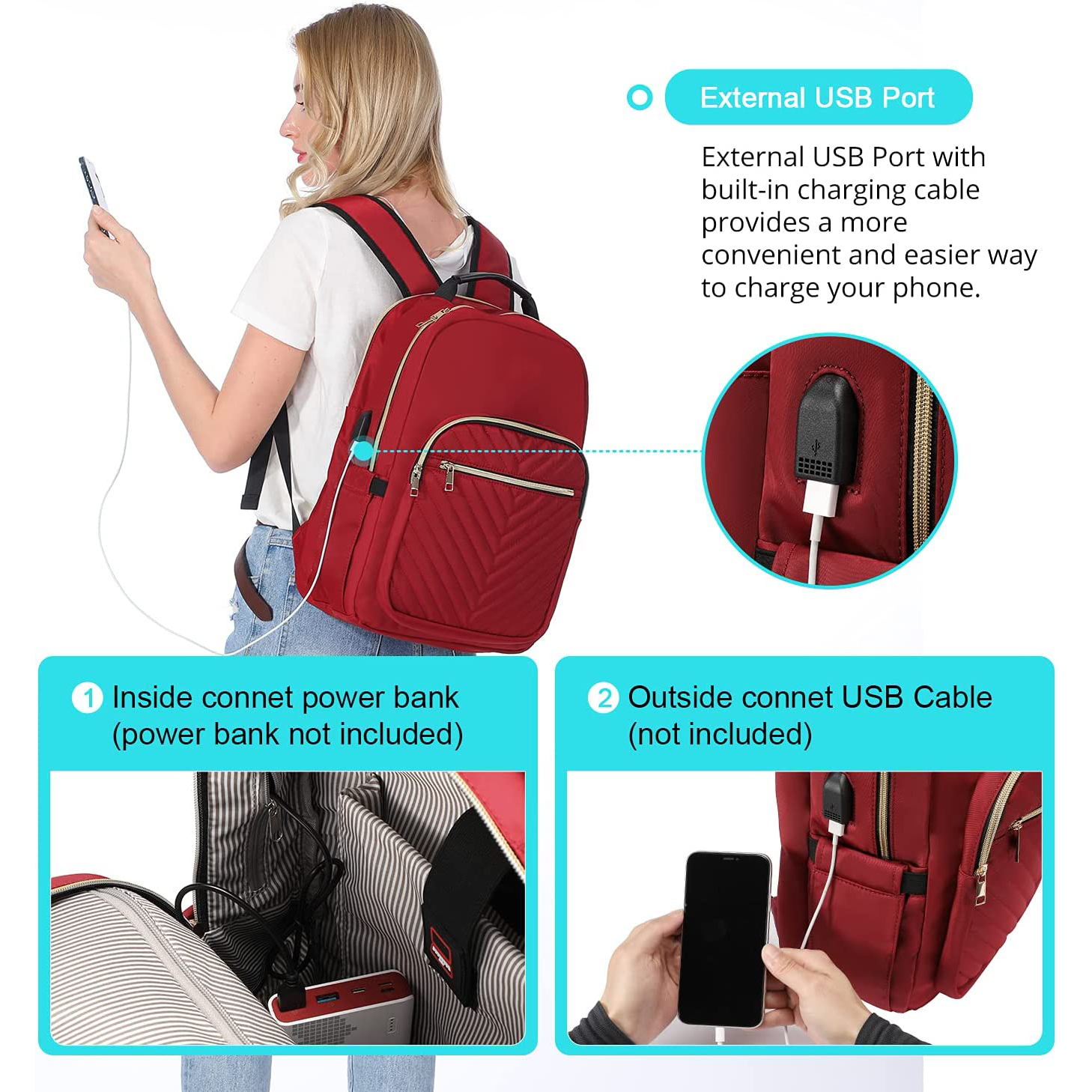 Leisure Backpack College Backpack Business Travel Daypack Laptop Backpack Laptop Backpack for Women,Laptop Bag forWomen 15.6 inch,Waterproof Travel Backpack Purse,StylishWomens Backpack,Work Computer