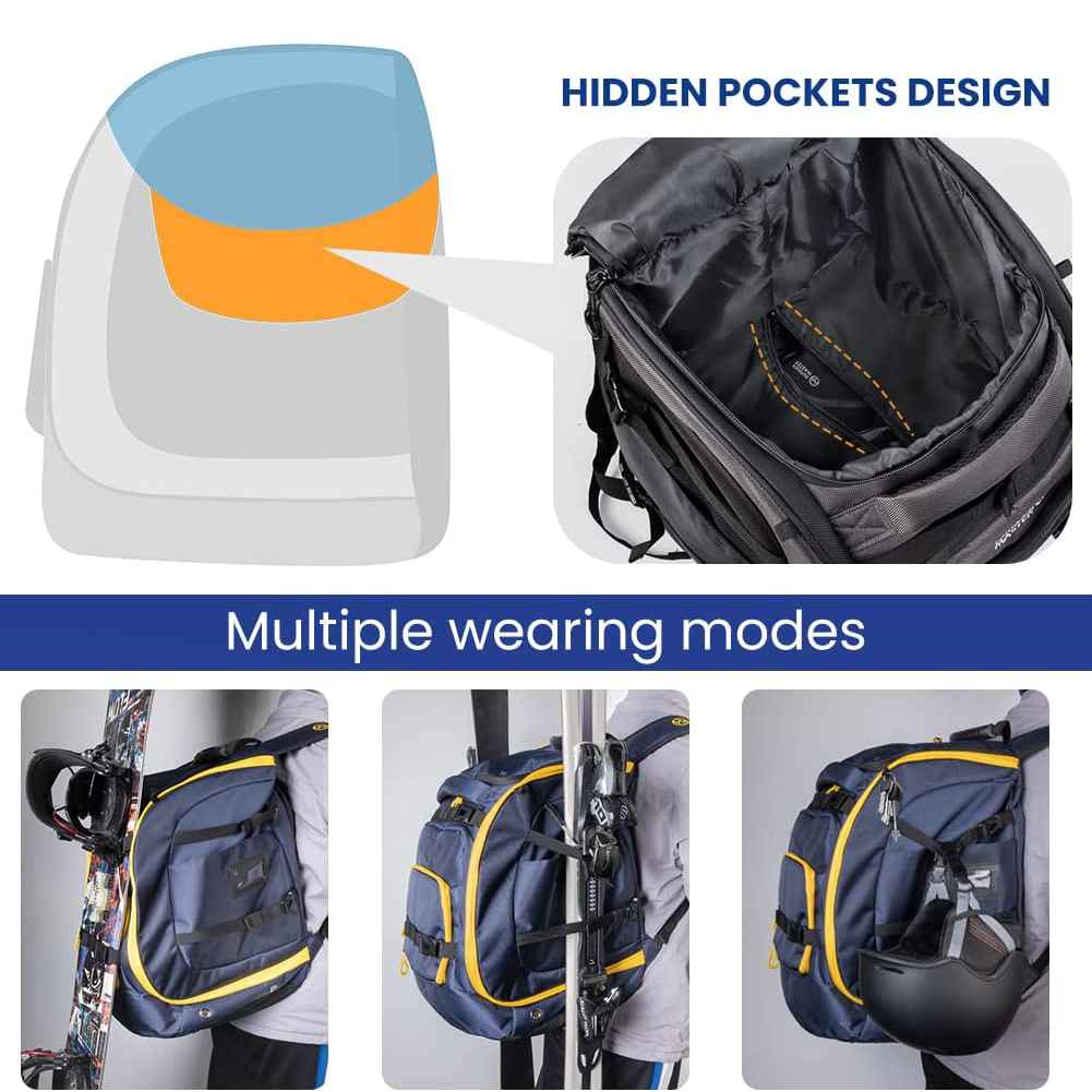 Multifunctional Factory Ski Boot Bag Outdoor Sport Snowboard Backpack Bag Camping Hiking Knapsack lightweight Snowboard Bag