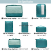  Fashion Custom Travel organizer bag Foldable BAG 7 set lightweight Bulk Polyester Ziplock Recycled Black Makeup Washing Cosmetic Bag&Case Custom Waterproof 