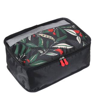 Hot Sell Fashion Custom Travel organizer bag Foldable BAG lightweight Bulk Polyester Ziplock Recycled Black Makeup Washing Cosmetic Bag&Case Custom Waterproof 