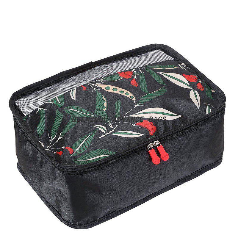 Hot Sell Fashion Custom Travel organizer bag Foldable BAG lightweight Bulk Polyester Ziplock Recycled Black Makeup Washing Cosmetic Bag&Case Custom Waterproof 
