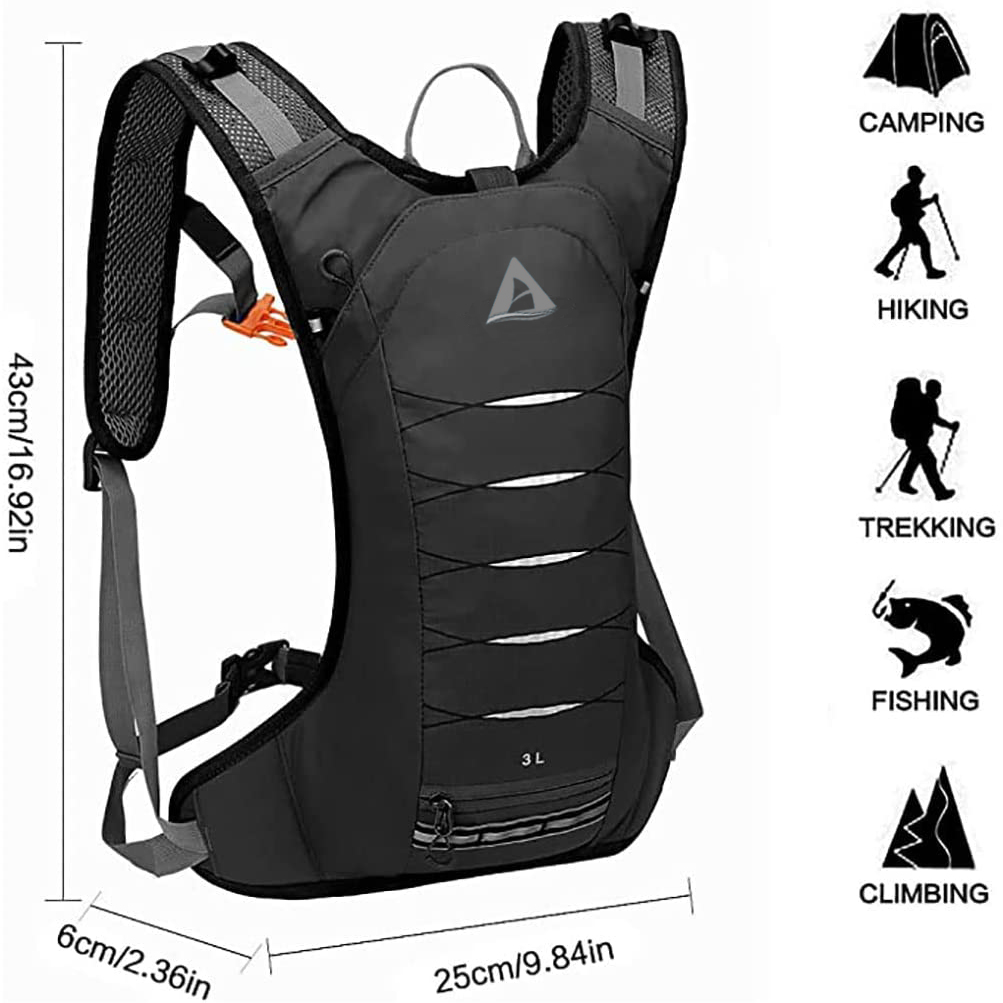 2021 Outdoor bicycle trail riding bag hiking sport men cycling running pack rugged hydration backpack Hydration Backpack Bag