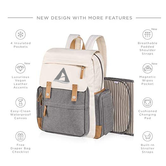 Wholsale Waterproof Large Capacity promotional mommy diaper bag backpack Travel Baby Bag diaper backpack