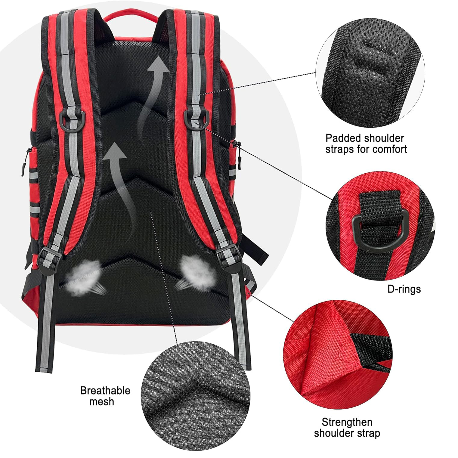 Professional Empty First Responder Backpack Bag, EMT Trauma First Aid Carrier for Paramedics and Emergency Medical Supplies Kit, Lightweight and Durable (Backpack)