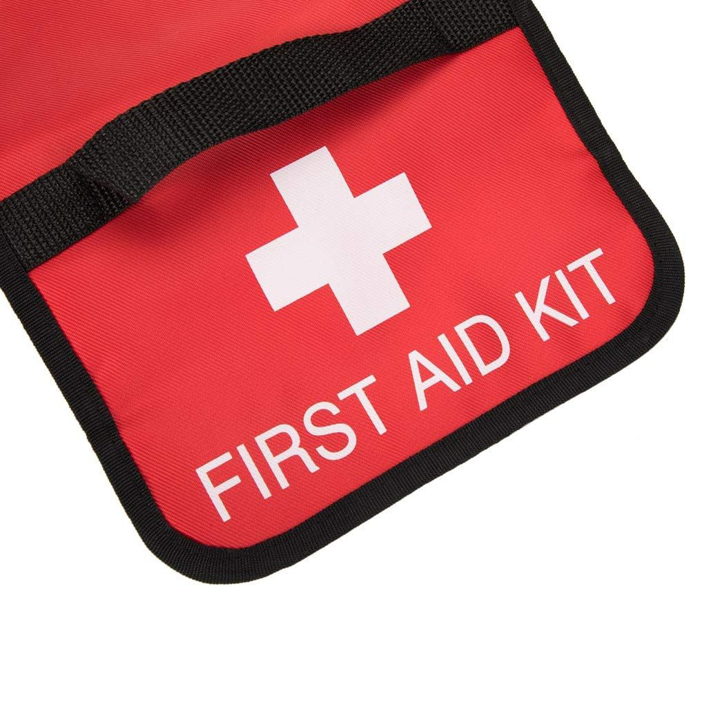 First Aid Bag Tote Empty Small First Aid Kit Bag Outdoor Travel Rescue Pouch First Responder Medicine Bag Pocket Container for Car Home Office Sport Outdoors