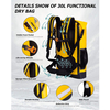 Dry Backpack Waterproof Bag 30L Roll Top Floating Dry Sack with Inner Padded Pocket for Kayaking, Boating, Surfing, Fishing, Rafting, Swimming, Hiking