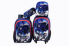 High-Capacity School kids Batmen Cartoon travel trolley bag roller backpack for Teens With wheeled