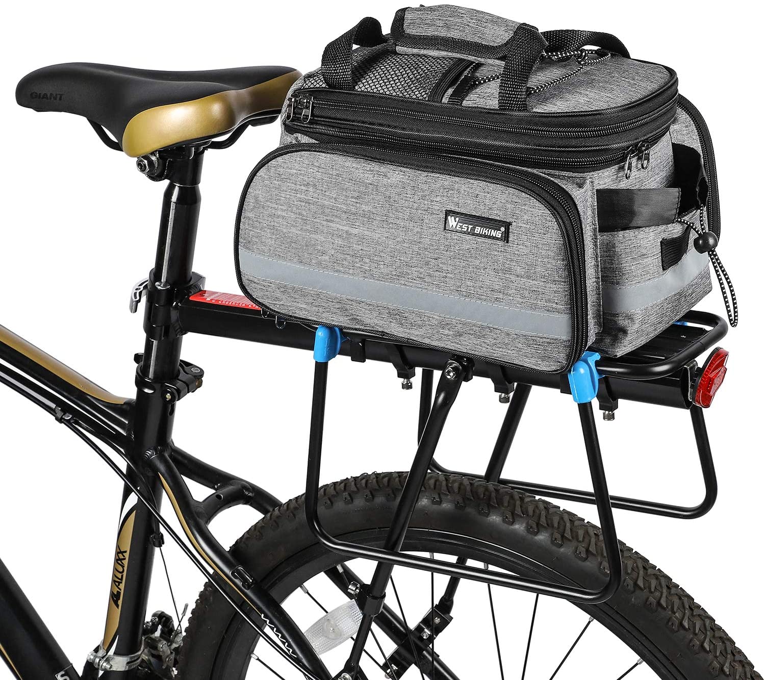 Professional Waterproof Travel Bike Carry Bag waterproof mountain bike road bike double pannier rear bag bicycle saddle rack travel bag for Frame