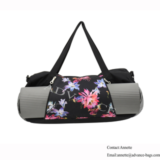 Advance OEM And ODM Custom Luggage travel bags high capacity stylish gym sports outdoor compartment bag duffel Bag YOGA Bag With Printing