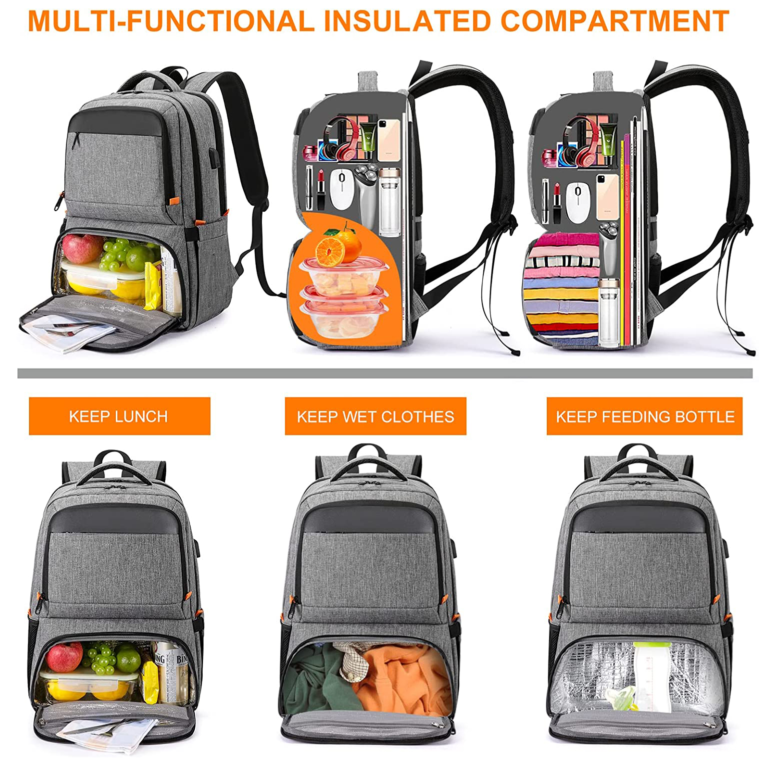  Portable Backpack Bag Picnic Bag Refrigerator Backpack Food Cooler Bags Fridge Bag Isothermal Camping Supplies Thermal Lunch Insulated Food Cooler Bag Outdoor Cooler bag