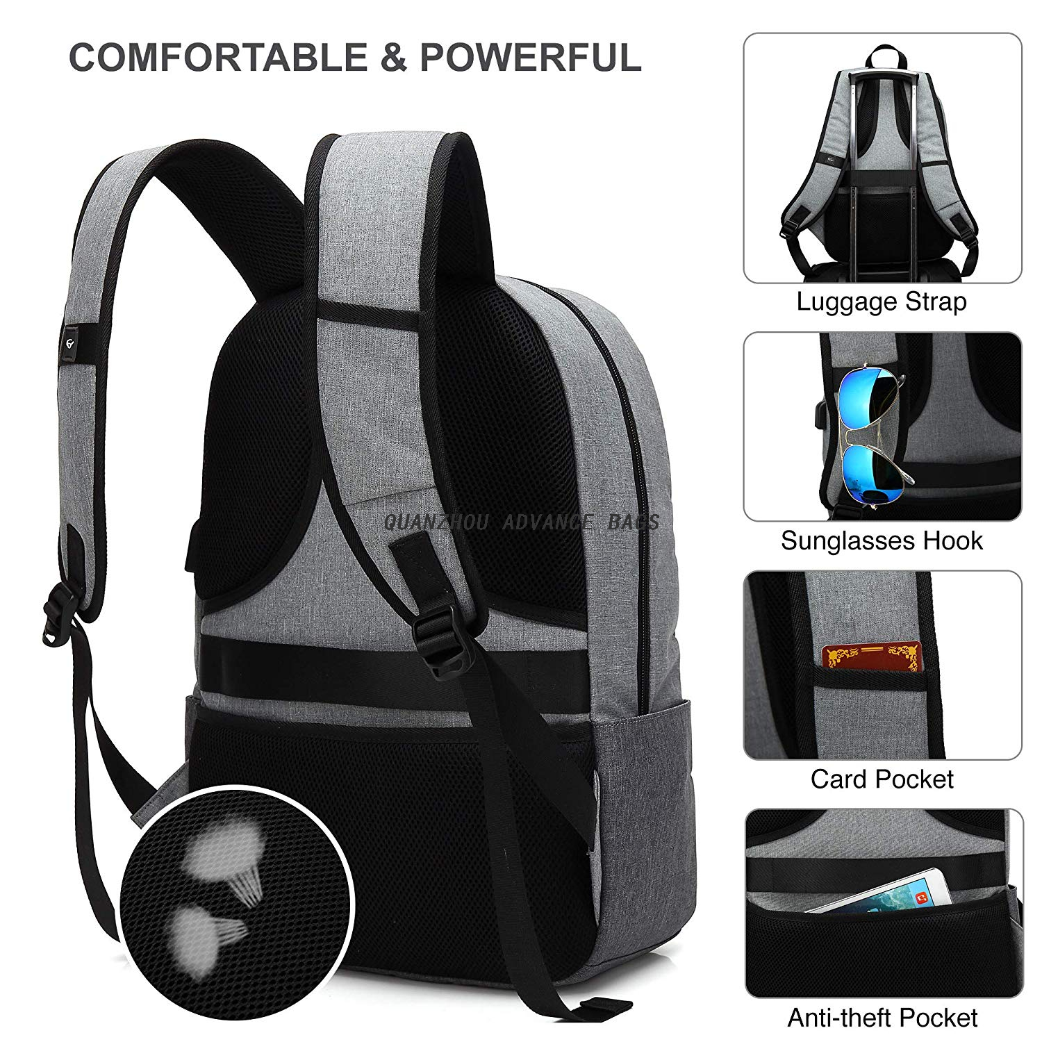 High Quality Large Capacity Laptop Portable Business Computer Backpack Outdoor Sport and leisure backpack Daypack Backpack