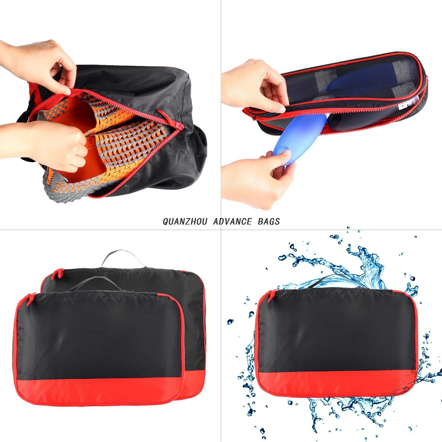 Travel organizer bag set Foldable BAG lightweight Travel Luggage Organizer Bags 7 pcs Packing Cubes bag Set Custom Waterproof 
